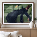 Decadent Girl by Ramon Casas Wall Art Canvas Print, Framed