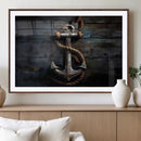 3 Panel Grunge Abstract Anchor Wall Art Canvas Print Set by MyGreatCanvas | Canvas Wall Art Prints | Photo Prints & Wall Decor
