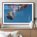 Carl Fredricksen, Up Movie Wall Art, Balloons Wall Art, Air