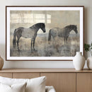 Vintage Horses Wall Art Canvas Print