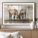 Vintage Horses Wall Art | Ready to Hang and Framed Triptych by MyGreatCanvas | Canvas Wall Art Prints | Photo Prints & Wall Decor