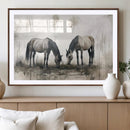 Chines Ink Style Vintage Horses Wall Art Canvas Print for by MyGreatCanvas | Canvas Wall Art Prints | Photo Prints & Wall Decor
