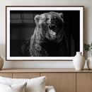Bear Canvas Print | Wildlife Wall Art for Cabin Decor |