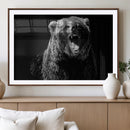 Bear Canvas Print | Wildlife Wall Art for Cabin Decor |