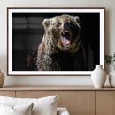 Grizzly Bear Canvas Print | Wildlife Wall Art for Cabin by MyGreatCanvas | Canvas Wall Art Prints | Photo Prints & Wall Decor