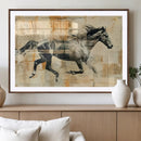 Chines Style Running Horse Western Wall Art | Farmhouse Wall