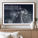 Jellyfish Wall Art Canvas Print, Modern Abstract Jellyfish