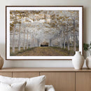 Forest Grove Wall Art | Serene Pathway Canvas Print | Ready