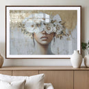 Golden Petal Wall Art - Canvas Print Flower Head Woman by MyGreatCanvas | Canvas Wall Art Prints | Photo Prints & Wall Decor