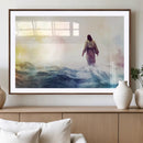 Watercolor Jesus Walking on Water Canvas Print, Christian by MyGreatCanvas | Canvas Wall Art Prints | Photo Prints & Wall Decor