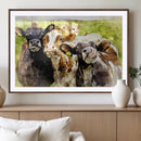 Curious Cows Farmhouse Wall Art | Ready to Hang and Framed by MyGreatCanvas | Canvas Wall Art Prints | Photo Prints & Wall Decor