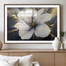 White Flower Wall Art Canvas Print | Ready to Hang |