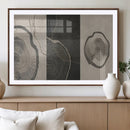Minimalist Tree Rings Wall Art | Modern Abstract Canvas
