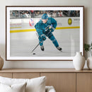 San Jose Sharks Ice Hockey Player Wall Art Canvas Print