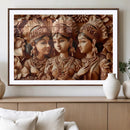 Indian Woman Statue Wall Art Canvas Print
