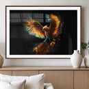 Fiery Phoenix Canvas Print | Ready to Hang Wall Art | Bold
