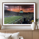Eugene Autzen Stadium Canvas Wall Art Print – Sunset Over