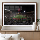 Framed Texas Tech Red Raiders Stadium Canvas, Texas Tech Red