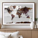 World Map Canvas Print – Detailed Map of the World Wall Art by MyGreatCanvas | Canvas Wall Art Prints | Photo Prints & Wall Decor