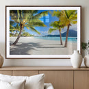 Blue Beach and Sea Wall Art Canvas Print by MyGreatCanvas | Canvas Wall Art Prints | Photo Prints & Wall Decor