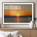 Golden Horizon Sunset Over Ocean Wall Art Canvas Print – by MyGreatCanvas | Canvas Wall Art Prints | Photo Prints & Wall Decor