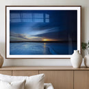 Blue Sunset Ocean Canvas Wall Art Print – Serene Coastal by MyGreatCanvas | Canvas Wall Art Prints | Photo Prints & Wall Decor