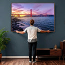 Golden Gate Bridge Wall Art Canvas Print – Framed San by MyGreatCanvas | Canvas Wall Art Prints | Photo Prints & Wall Decor