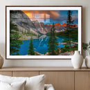 Canadian Rockies Moraine Lake Wall Art Canvas Print, Pine