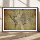 Push Pin World Map Canvas Print – Travel Tracker Wall Art