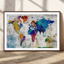 World Map Canvas Print – Framed Travel Map Wall Art for by MyGreatCanvas | Canvas Wall Art Prints | Photo Prints & Wall Decor