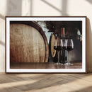 Wine and Barrel Wall Art Canvas Print by MyGreatCanvas | Canvas Wall Art Prints | Photo Prints & Wall Decor
