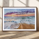 Coastal Sunset Art Beach Canvas Wall Art Print | Ocean Waves by MyGreatCanvas | Canvas Wall Art Prints | Photo Prints & Wall Decor