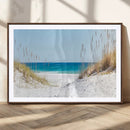 Serene Coastal Dune Path with Ocean View, 3-Panel Beach