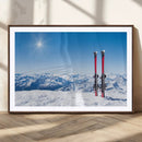 Ski Season Snow Wall Art Canvas Print