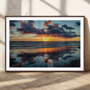 Beach Sunset Print - Stunning Ocean Canvas Artwork with