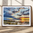 Sunset On The Ocean Wall Art Canvas Print