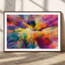 Blazing Vibrant Colors Cloud Wall Art Canvas Print
