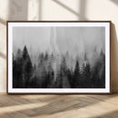 Fogy Forest Canvas Wall Art Print - Mountain Wall Art with