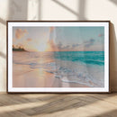 Beach Wall Art - Stunning Ocean Sunset Canvas Print with