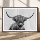 Scottish Highland Cow Cattle Art Print Wall Art Canvas Print by MyGreatCanvas | Canvas Wall Art Prints | Photo Prints & Wall Decor