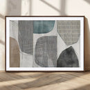 Canvas Print Wall Art Abstract Art Boho, Framed Boho Decor