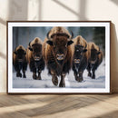Buffalo Wall Art Canvas Print, American Bison Herd Wall Art by MyGreatCanvas | Canvas Wall Art Prints | Photo Prints & Wall Decor