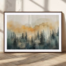 Abstract Forest Print - Mountain Wall Art | Autumn Landscape