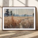 Golden Fields Canvas Wall Art Print – Serene Landscape of