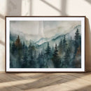 Serenity Forest Wall Art Canvas | Foggy Mountain Landscape