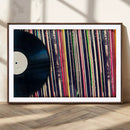 Vinyl Record and Album Collection Canvas Wall Art - Retro