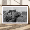 Bear and Cub Wall Art Canvas | 399 Bear Cub