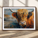 Highland Cow Abstract Canvas Wall Art – Bold Farmhouse
