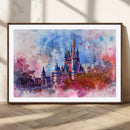 Disney Wall Art: Dreamy Watercolor Cinderella Castle Canvas by MyGreatCanvas | Canvas Wall Art Prints | Photo Prints & Wall Decor