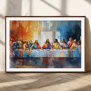 Abstract Watercolor The Last Supper Wall Art